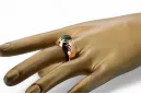 Original Vintage 14K Rose Gold Emerald Ring Vintage craft vrc078r